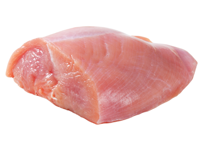 fresh, raw turkey meat